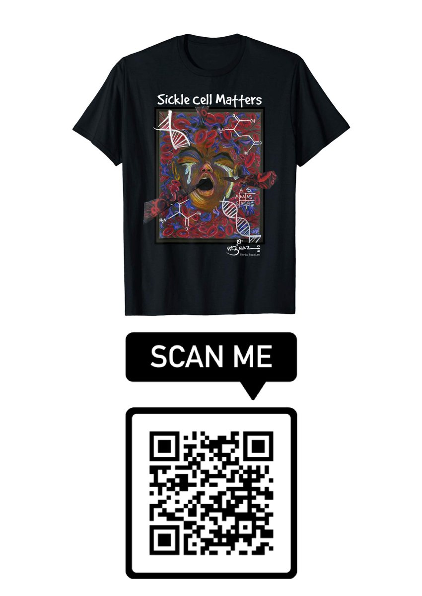 Nazaire73's tweet photo. @SCDAAorg "Sickle Cell Matters" Art Series - feel free to print them out share them on a flyer QR code makes it easy to find the store #SickleCellAwarenessMonth See you @SCDAAorg in Baltimore next month. RT #Art to Support. https://t.co/1Cf7XEeeSs
