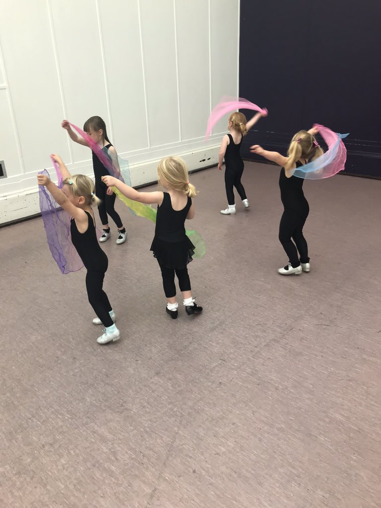 loudonf's tweet photo. Our lovely girls were dancing with colour this morning! https://t.co/cumN70e0em