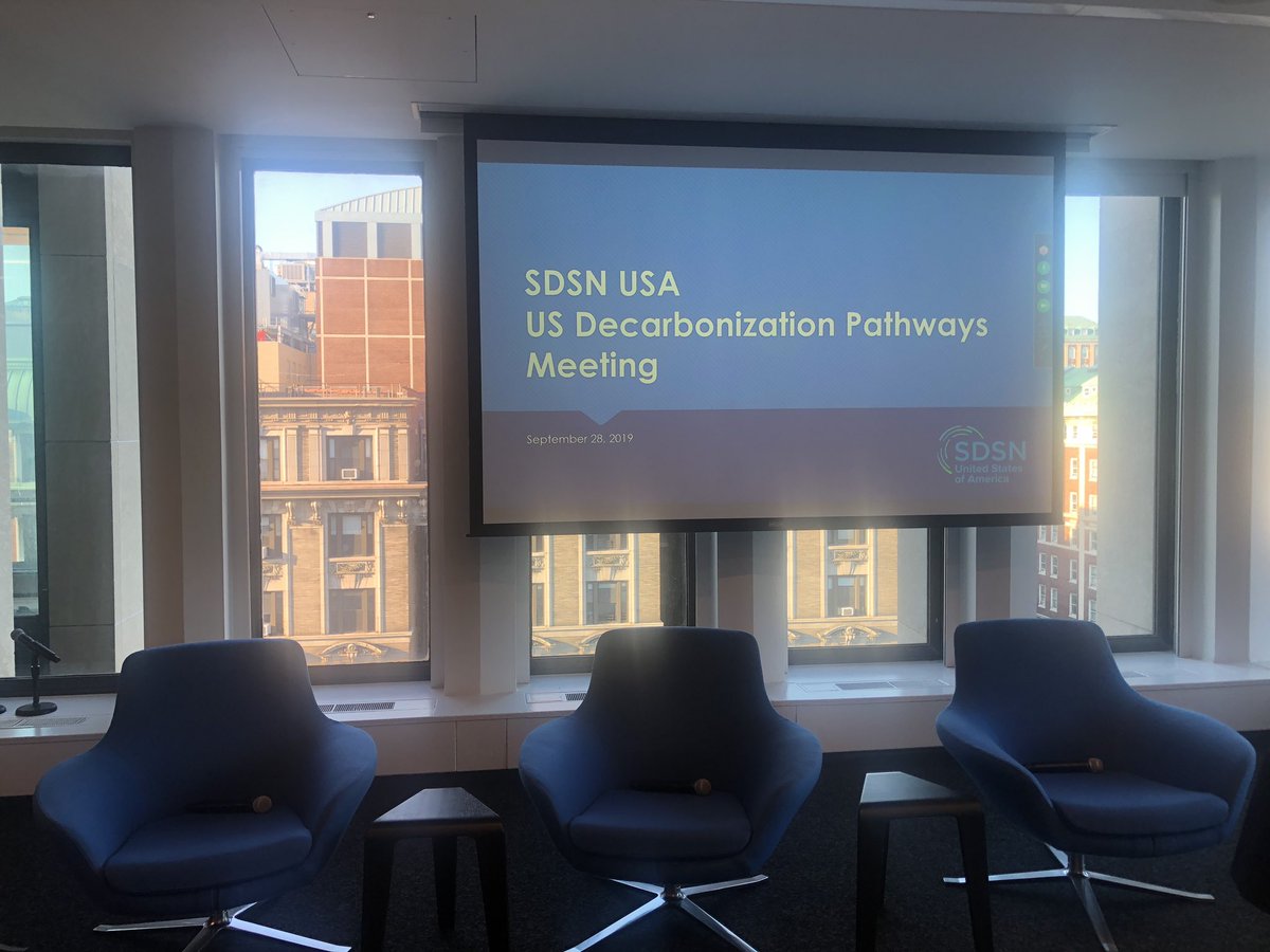 We are finishing off #UNGA week with our SDSN USA network! They’ll be discussing decarbonization pathways for the United States. #ClimateAction