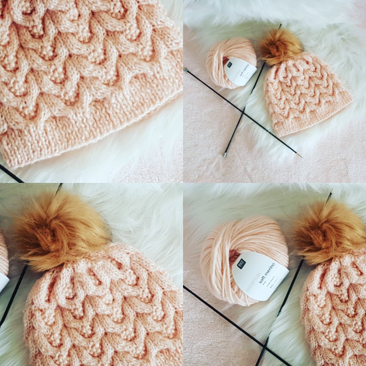 ChamberlainMal9's tweet photo. Bonnet en ligne sur ma chaîne YouTube ! A vous d'essayer !! ;) ;) #bonnet #cap #tricot #knitting #knit #twist #ricestitch #rico #ricosoftmerino #ricoessentials #ricodesign  #youtubetutorial #tuto #tutotricot #youtube #tutorials #handmade #maicrochetricot #pompon #faussefourrure https://t.co/TpWLQcinOg