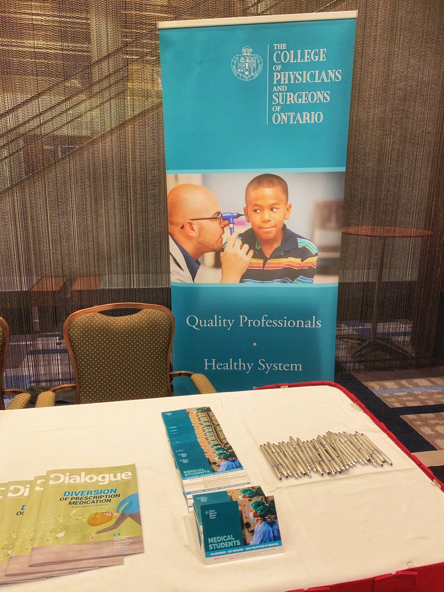 Hey, Med Students 👋 — We’re at the #OMSW MedExpo! Come talk to us and learn more about medical regulation! <a href="/OMSAofficial/">Ontario Med Students</a> <a href="/OMSW2019/">OMSW 2019</a> 

#MedicalStudents #OnHealth
