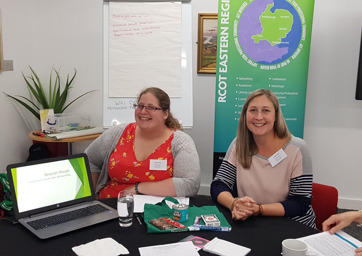 @RCOTEastern Beacon House describing (with great smiles) their holistic charity based in Colchester #ERRCOT19 #homelesscharity