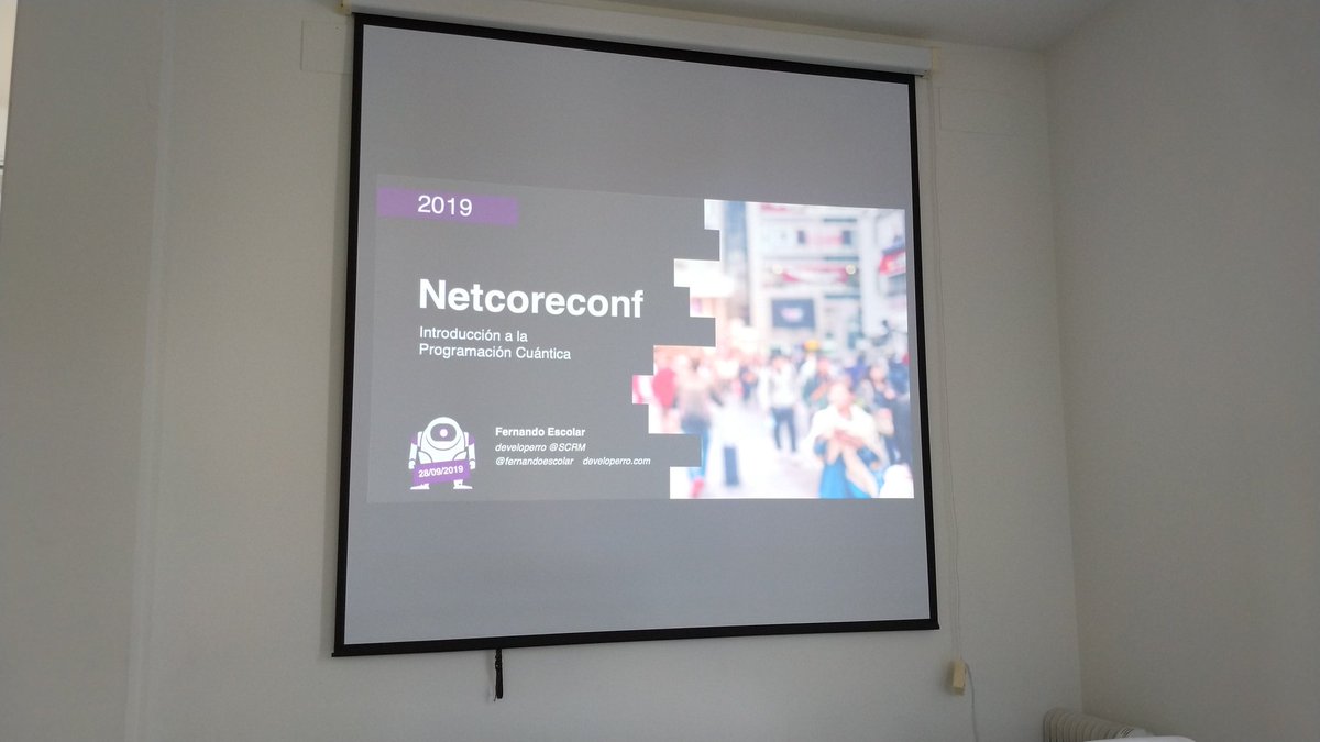 #NetCoreConf después de la comida un poco de programación cuántica