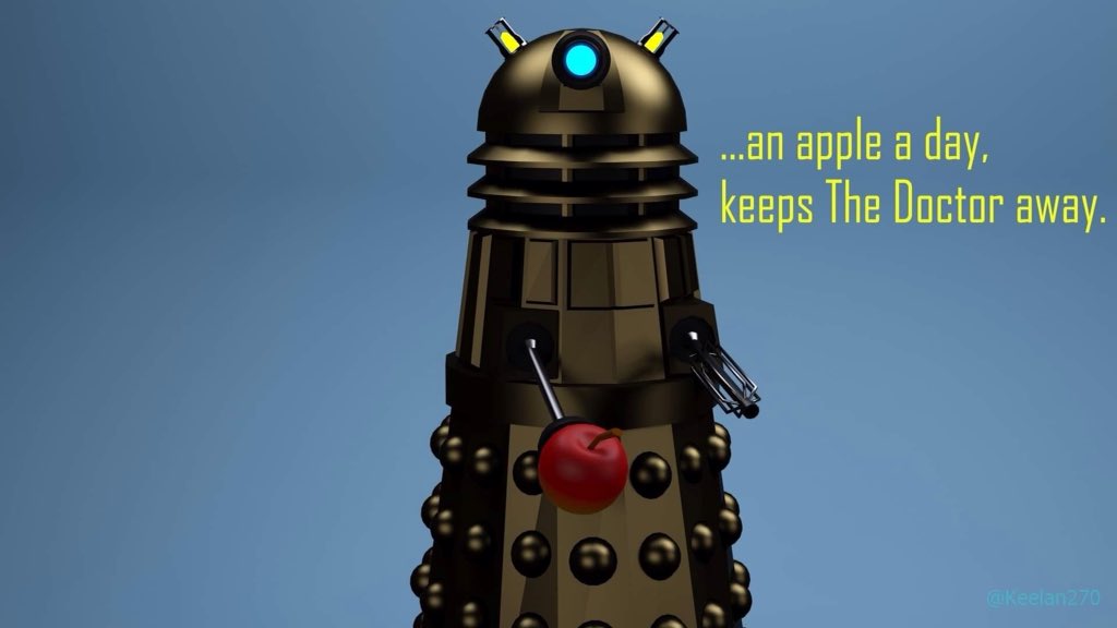 keelan270's tweet image. Wee Darlek comic, kinda.

#darleks #eathealthy #comic