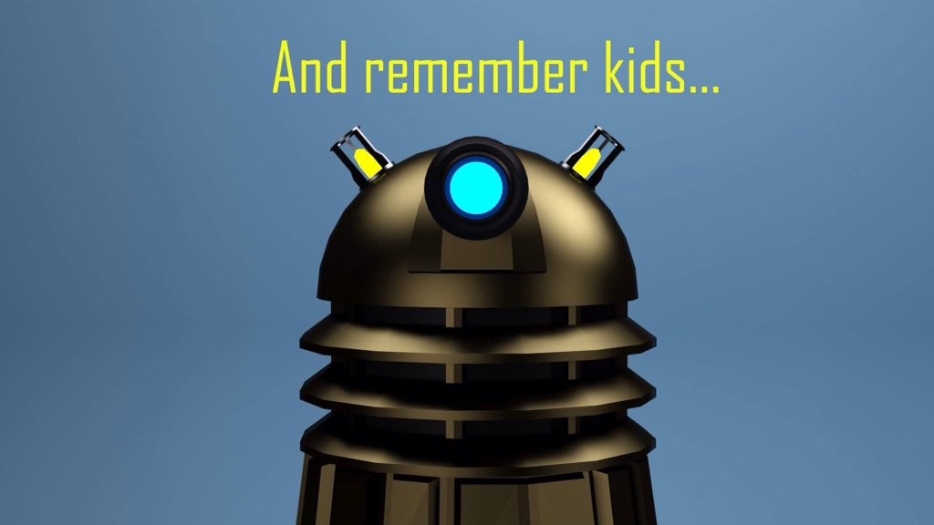 keelan270's tweet image. Wee Darlek comic, kinda.

#darleks #eathealthy #comic