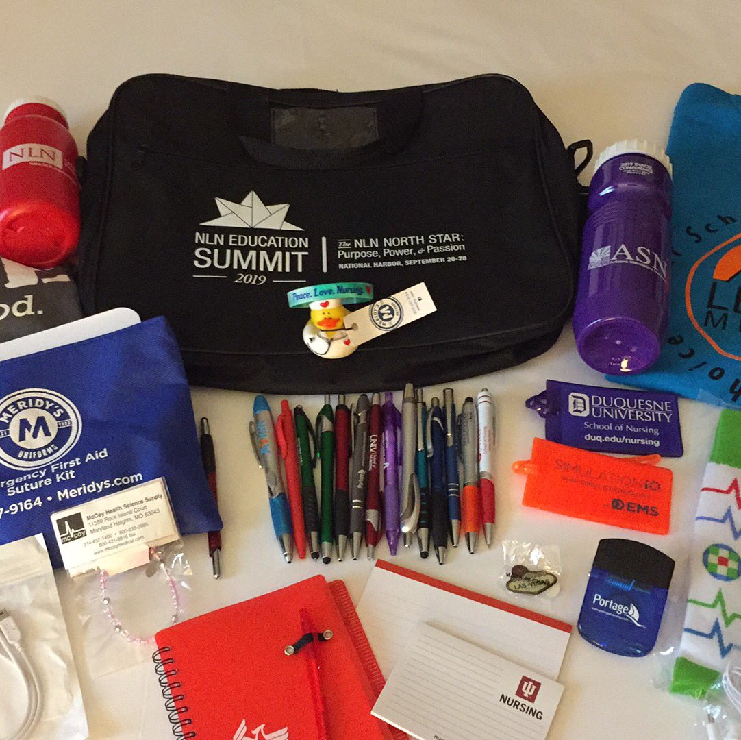 LJuriga's tweet photo. A little vendor swag at #NLNsummit19 https://t.co/0L7MH0URWy