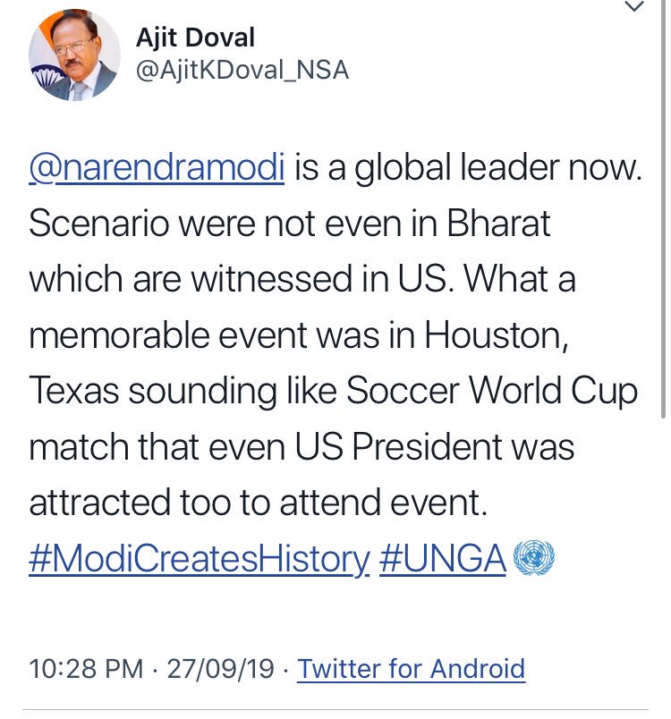 OnlyTrs's tweet image. If a PM or president visits a foreign country, people from that country should welcome him in the streets. True popularity. 

Just arranging NRI bhajan shows is narcissistic &amp;amp; dictator mentality. 

Just to fool voters at home @ cost of Indian tax payers !

#ModiUNGASpeech #UNGA