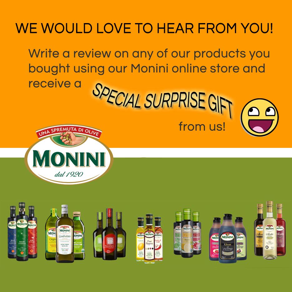 Just enter our online store, select the product you have purchased and click on the "Write a review" link!

store.monini.us