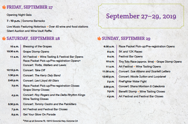 Today's line-up starts at 10am in the Sonoma Plaza!  See You There!
#vinfest2019 #SonomaPlaza