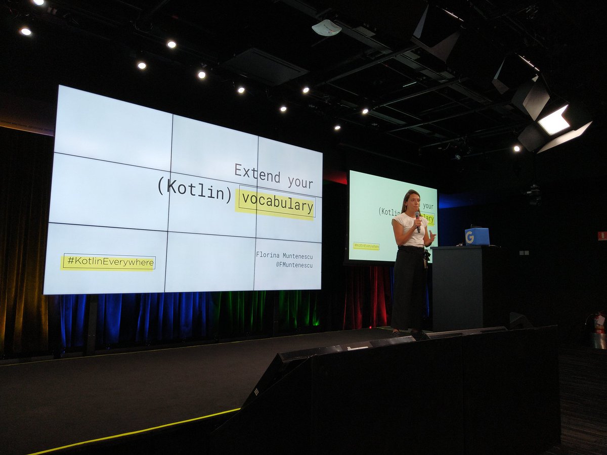 nglauber's tweet image. And the keynote is with @FMuntenescu talking about #Kotlin vocabulary. #kotlineverywhere @kotlinmeetupsp