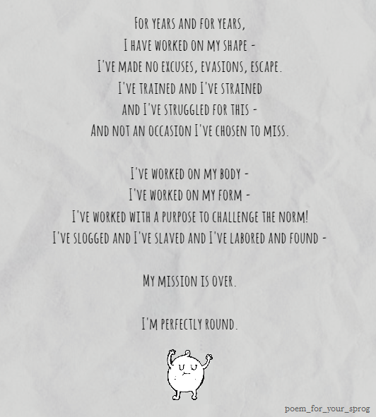 Poem4your_sprog's tweet photo. "Perfectly Round" https://t.co/jB9iRmoXO6