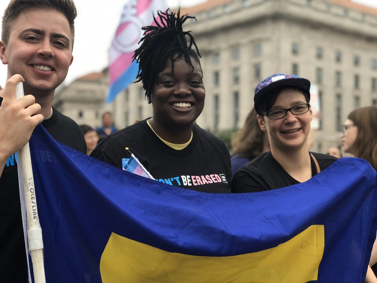 HRC showing solidarity at the Trans Visibility March and Rally