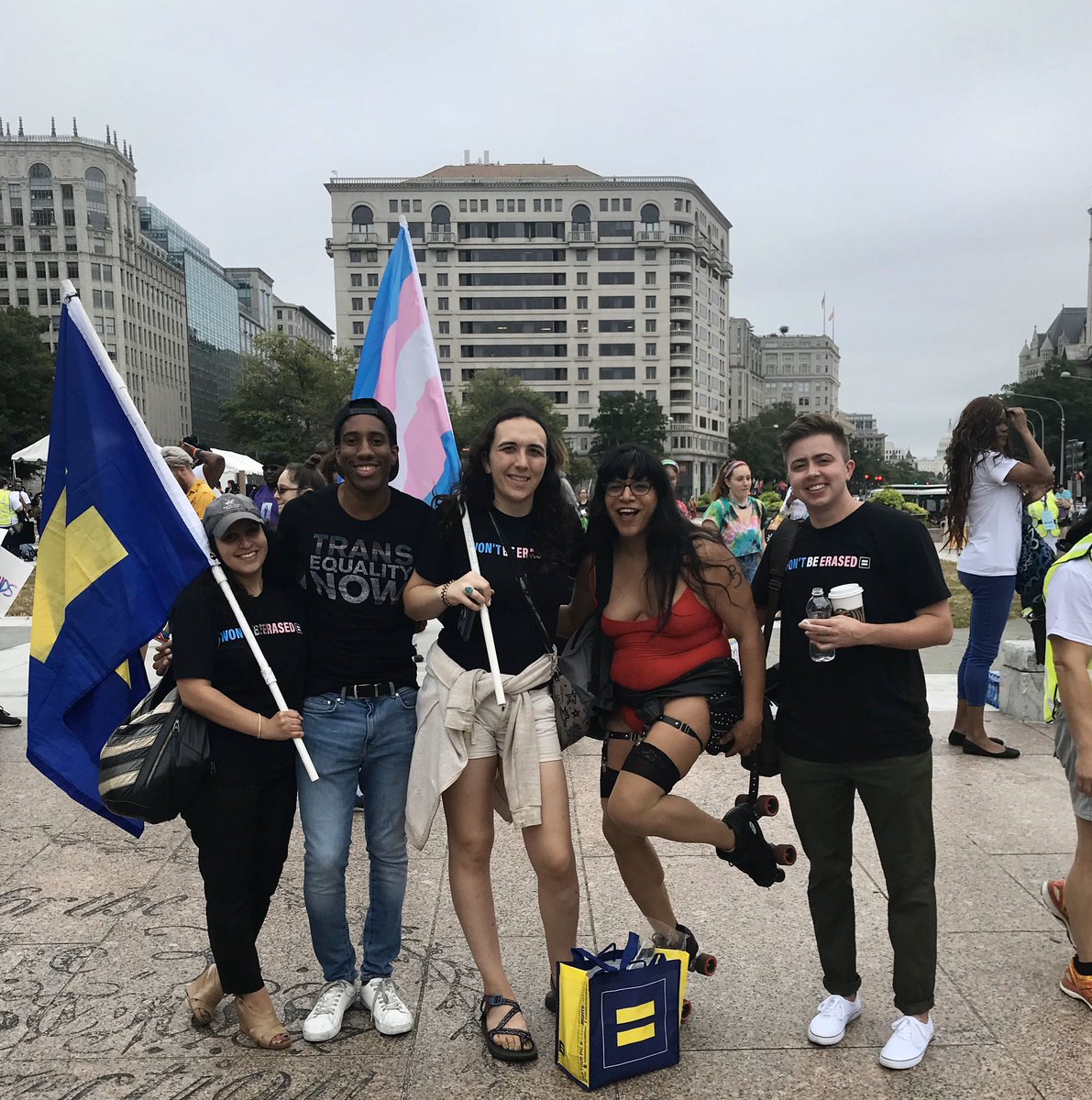 HRC showing solidarity at the Trans Visibility March and Rally