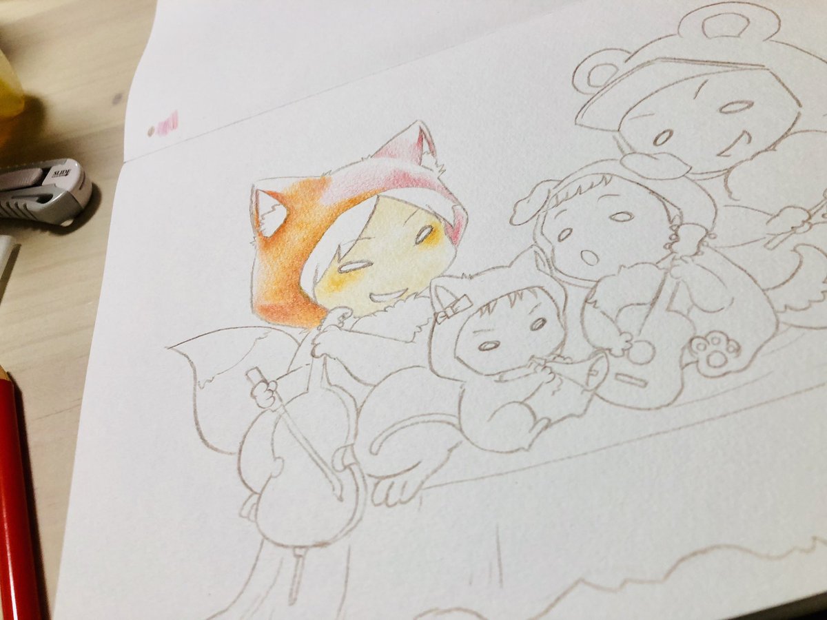 学生以来じゃなかろうか 色鉛筆で色塗り楽しいわぁ 自由研究思い出すわ ५ 3103のイラスト 学生以来じゃなかろうか 色鉛筆で色塗り楽しいわぁ 自由研究思い出すわ ५ 3103のイラスト