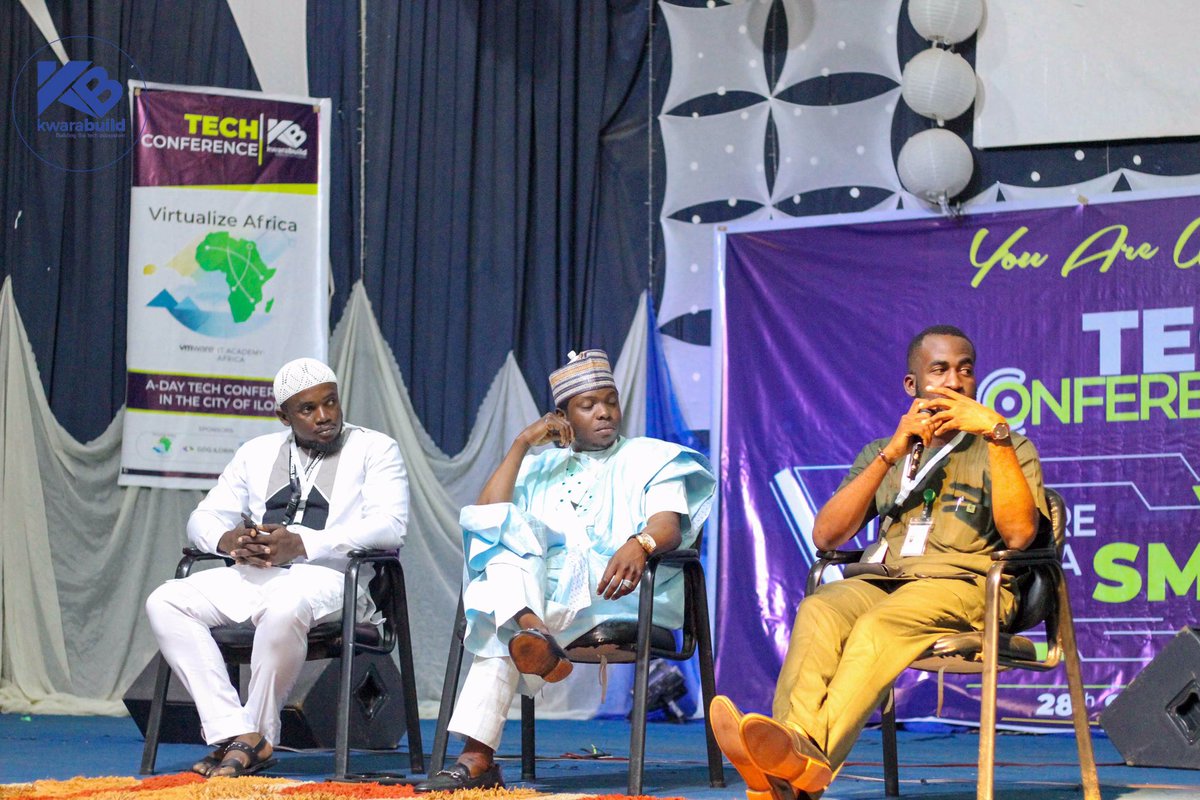 kwarabuild's tweet photo. The featured speakers on this panel discussion are Mr Temi Kolawole of Kw-IRS, Mr Abdullahi Abdulmajeed of ATIPC and Mr Abdulazeez Ibrahim, a robotic engineer π€π€©
The session is being moderated by @OkunadeAbiodun2
#kwarabuild #kwarabuildconf #kbtc19 #SmartCity #VirtualizeAfrica https://t.co/BaAFa4GLuG