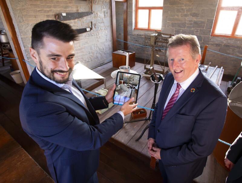 Squareroot_ie's tweet photo. Couldn't of been happier with the launch of the Donaghmore Museum App alongside @SeanCanney, Minister of Rural &amp; Community Development. 
A huge effort and achievement from all the team. 

iOS: https://t.co/KIZjUCDnsJ
Android: https://t.co/4ACji0fWuh 

#ar #augmentedreality https://t.co/qGhf8NKdzz
