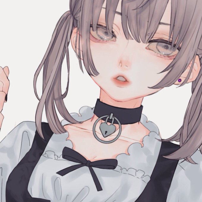 「heart choker parted lips」 illustration images(Latest)