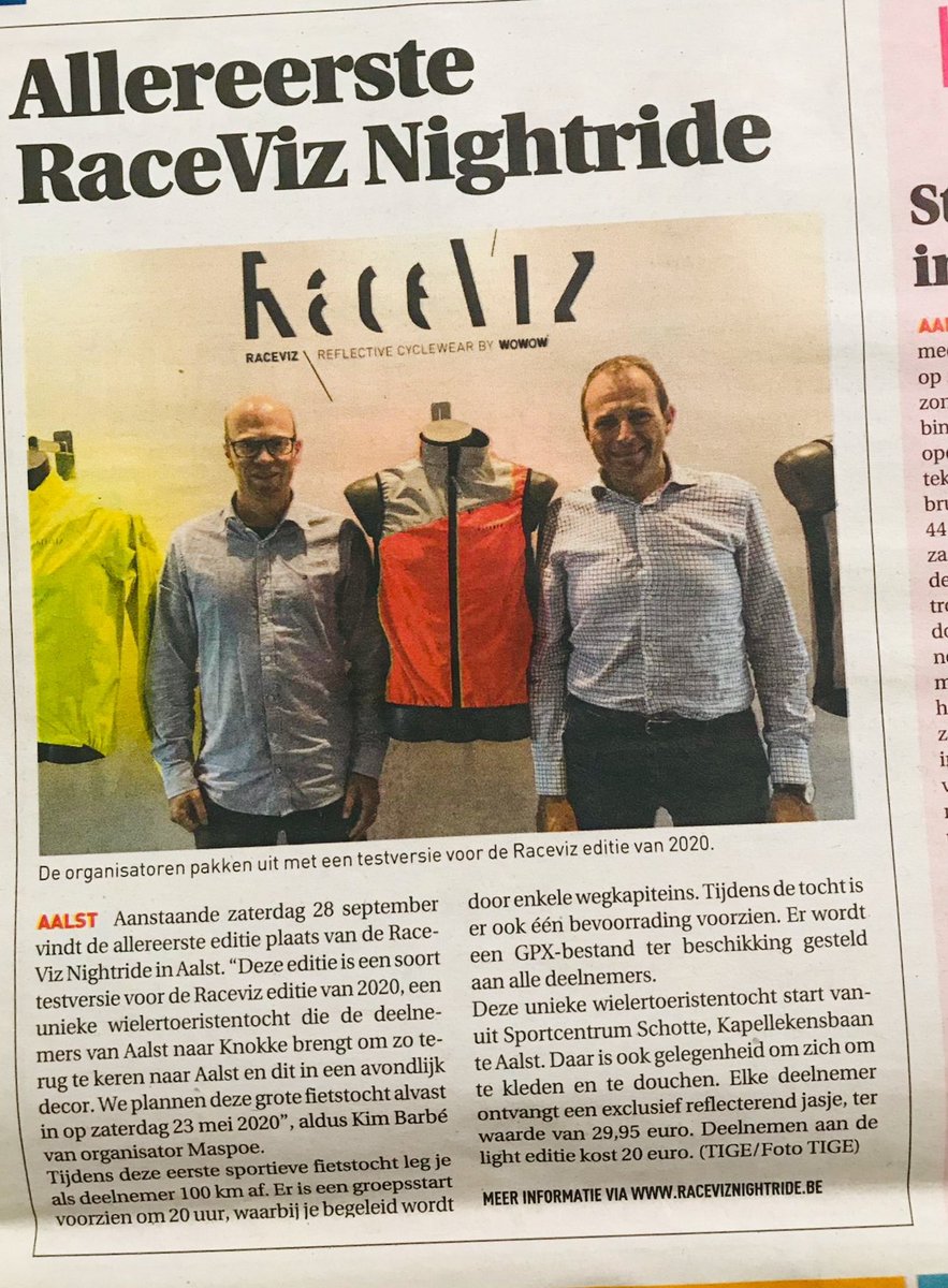 Don’t fear the dark tonight with <a href="/RaceViz/">RaceViz</a> !🚴‍♂️👀👍   

#bikeride #fietstocht #zichtbaarheid  
#roadsafety #cycling #safecycling