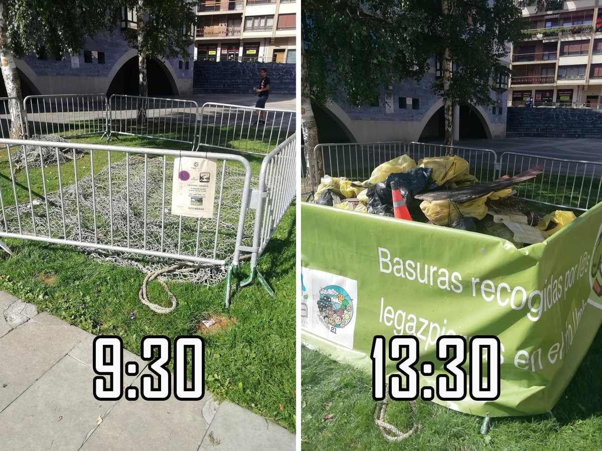 pasaporteawonde's tweet photo. Hoy se ha celebrado en Legazpi el Día del Rio  más de 100 voluntarios se encargan de limpiar el   rio Urola recogiendo  cientos de kilos de basura
Somos #viajeroresponsable , pero  desde un primer momento hemos defendido primero hay que ser  #personaresponsable
#labasuranodalikes https://t.co/LHEtHXAeYU