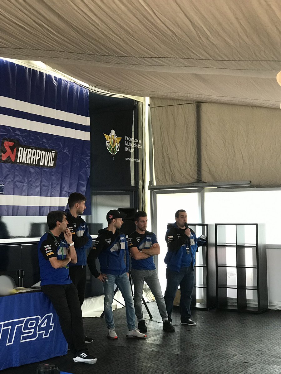 Great talk of <a href="/rmaunier/">Raphael Maunier 🇷🇪</a> with <a href="/GMT94/">GMT94 Yamaha</a> team on <a href="/MagnyCoursTrack/">Circuit Magny-Cours</a> 
#sponsorship #values #FRAWorldSBK