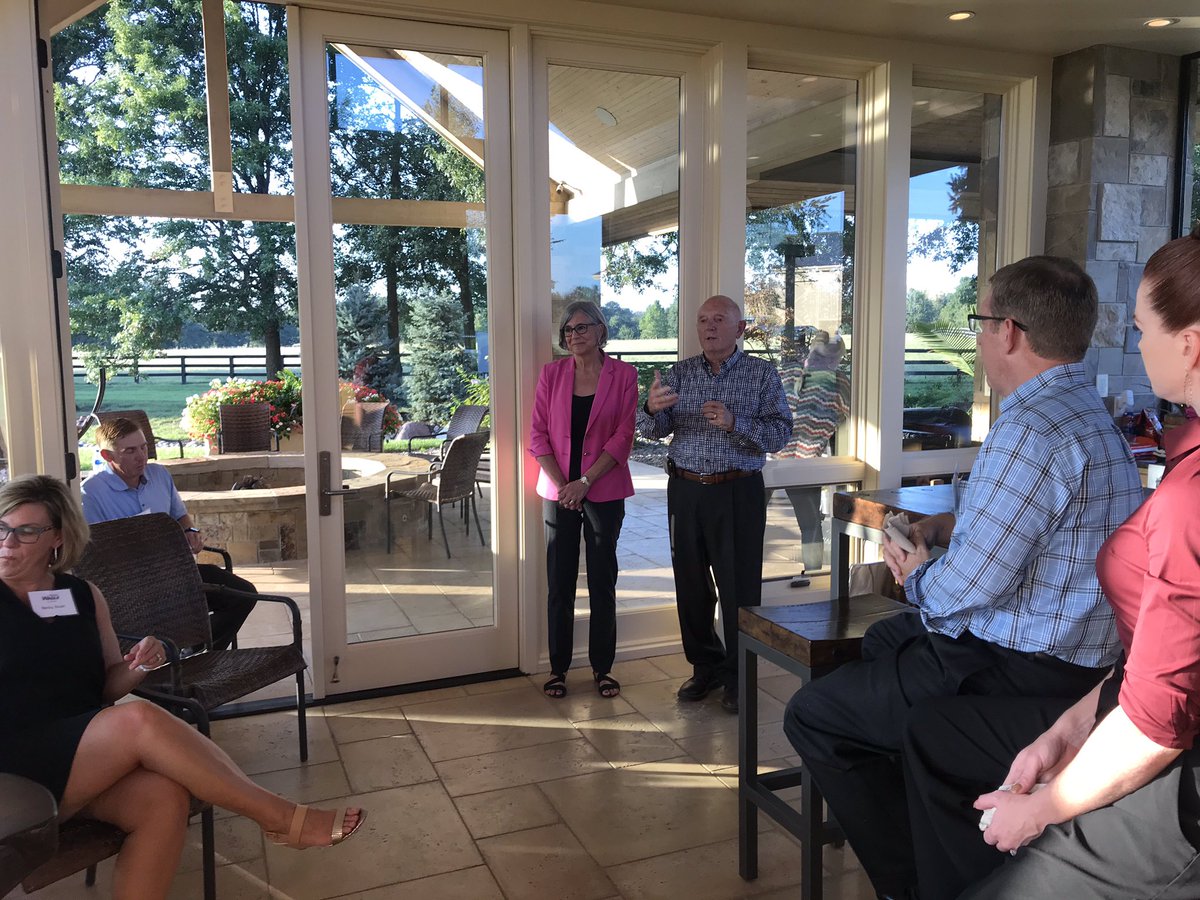 WagleforKansas's tweet photo. Thank you Ken and Debbie Brock for hosting Susan at a meet and greet in Pittsburg earlier this week. As Susan travels the state, she is more energized than ever to win this race for Kansas and ensure we send the #TrustedConservative to the U.S. Senate. #TeamWagle #kssen https://t.co/KM4wzJRR0p