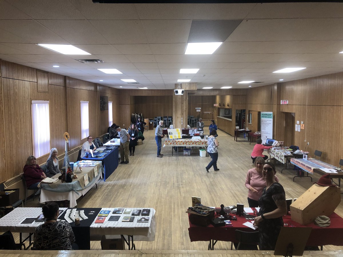 Writingca's tweet photo. The 3rd Annual Northern Ontario Book Fair (#NOBF2019) is on now at 18 Silver Street in #Cobalt. Stop in to meet #NorthernOntario authors, enjoy workshops/readings, and support the literary arts by buying books. Can’t wait to meet you! #writingcommunity #writers #books https://t.co/L5s6SBjgrf