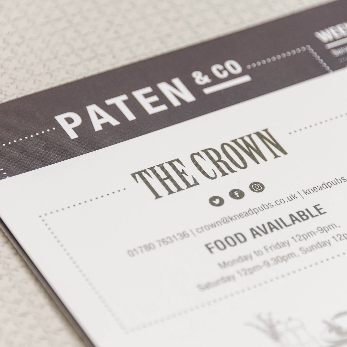 Have you been down to <a href="/kneadpubs/">KNEAD Pubs</a> recently? We've designed a new style on their menus, creating a modern fresh feel with an illustrative twist. Thanks to <a href="/seangrahamphoto/">Sean Graham Photo</a> for the photography.