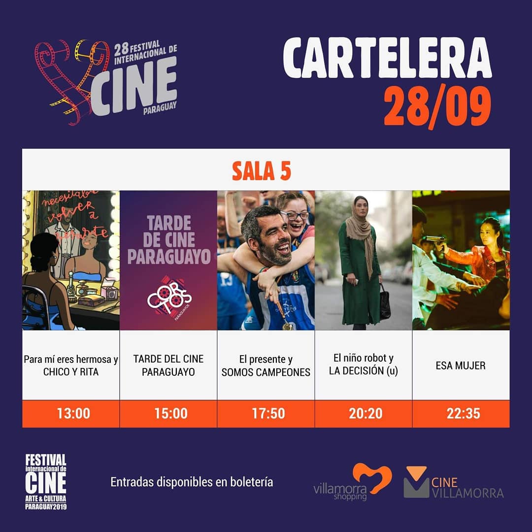 cinefestpy's tweet photo. CARTELERA 28/09: ÚLTIMOS DÍAS!
Último fin de semana del #CineFestPy, películas imperdibles.
Desde la premiada Cold War a la aventura clandestina entre un hombre palestino y una mujer israelí en EL AFFAIRE DE SARAH Y SALEEM. https://t.co/Ih22JmVBaz