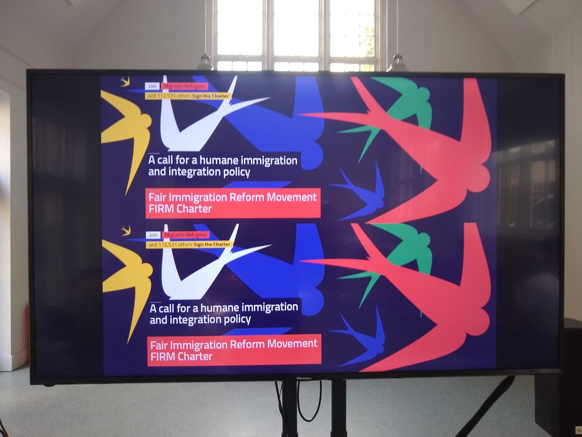 migrantsorg's tweet photo. @ZrileB @Medact @DocsNotCops @HastSanctuary @RossanaLeal1 @siand81 @CamWelcome Great reception of the draft #FIRMCharter in Cambridge #EndHostileEnvironment https://t.co/L6FjxQASPE