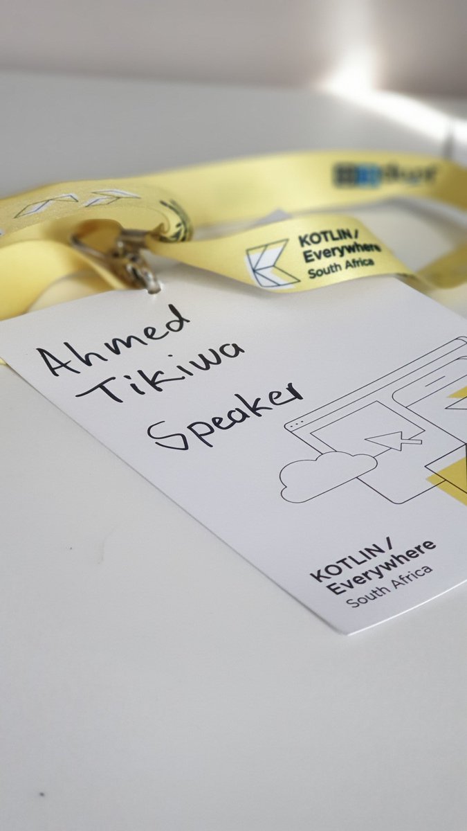 ahmed_tikiwa's tweet image. What a joy it was to share knowledge with an amazing group of individuals at #KotlinEverywhereSA. Enjoyed every moment of it. A huge thank you to @gdgjohannesburg for the opportunity to speak and @flatcircle.io for the amazing speaker gift and @lunomoney for the opportunity