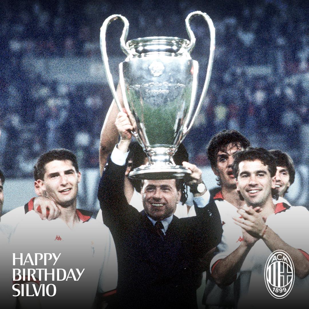 acmilan's tweet photo. Wishing a very happy birthday to our former President, Silvio Berlusconi 🙌🏻

Buon compleanno al nostro ex presidente Silvio Berlusconi 🙌🏻 https://t.co/ob1Ak1yP1C