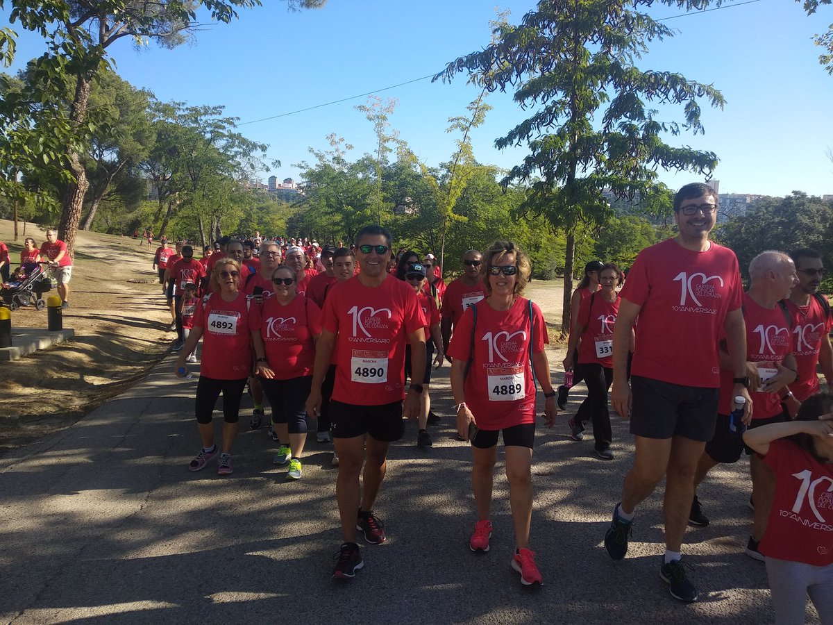 Carrera del corazón 2019. Con nuestros pacientes de rhb cardiaca del 12 de octubre