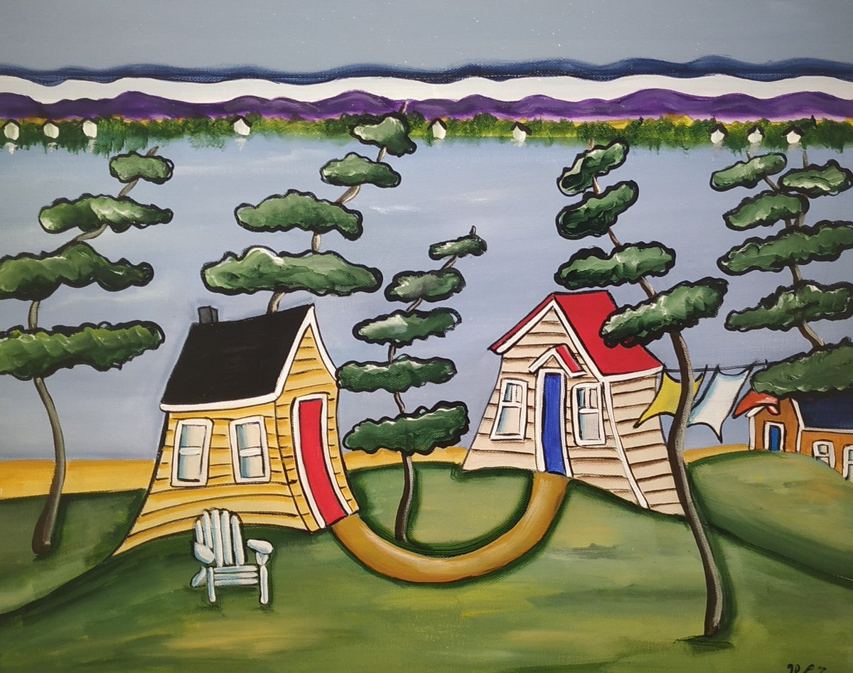 kanatagallery's tweet photo. This charmingly whimsical painting "Friends" by our Gallery artist Heather Lovat-Fraser is part of our current Kanata Heritage show, on until October 6th. Gallery hours: Sat 10-5, Sun 1-5, Wed-Fri 1-8pm; 2500 Campeau Dr.(Mlacak Ctre) Kanata. #comevisitthegallery #KCAG https://t.co/dWPamTc9De