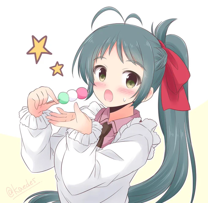 「つまみ食い中の伊良湖ちゃん」
#艦これ版深夜の真剣お絵描き60分一本勝負
#艦これ版真剣お絵描き60分一本勝負_20190928
#伊良湖 