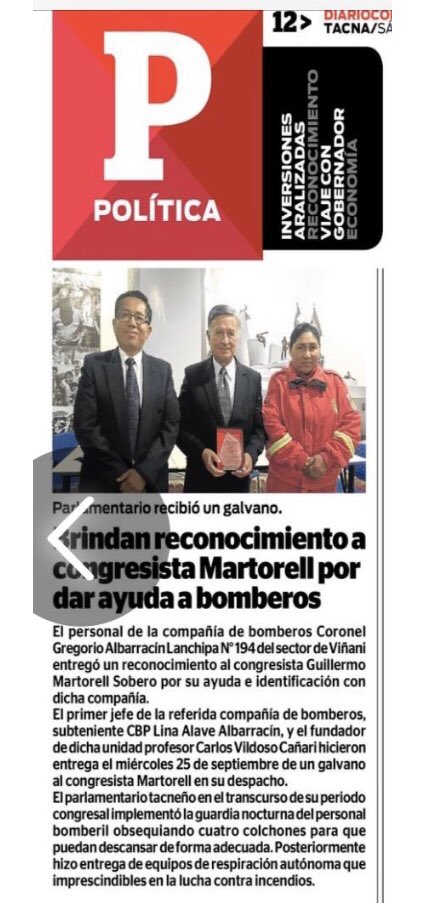 #AyudaSilenciosa nuestro compromiso es ayudar a los más necesitan, en esta oportunidad agradecer a mis amigos bomberos de la Compañía CGAL N194 por el reconocimiento #Tacna <a href="/jhonsurco/">Jhon Surco Huayna</a> <a href="/diariocorreo/">Diario Correo</a>