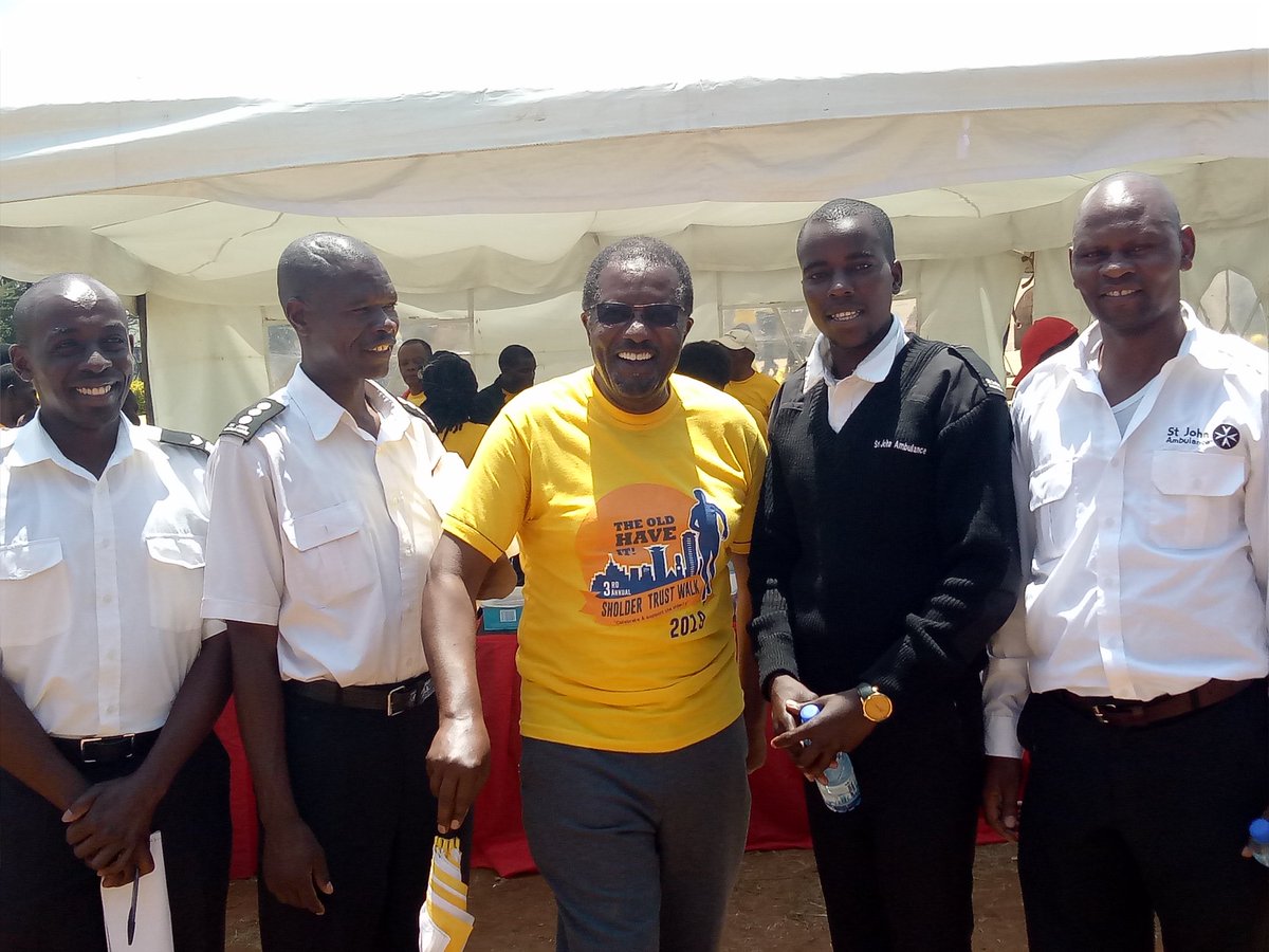 sholderorg's tweet photo. The coolest EMS crew in town @stjohnambulance with one @Mugo_rmk at  the #sholderwalk2019 #SholderTrust #elderly #Hope #Life https://t.co/9eUJyu0FSb