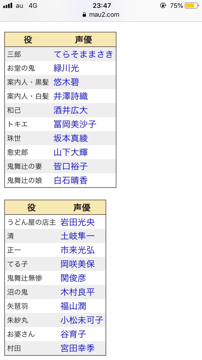 めぇ 低浮上 Pa Twitter 鬼滅の刃の声優 思わず馬鹿じゃねぇの って気持ちになるぐらい豪華で草