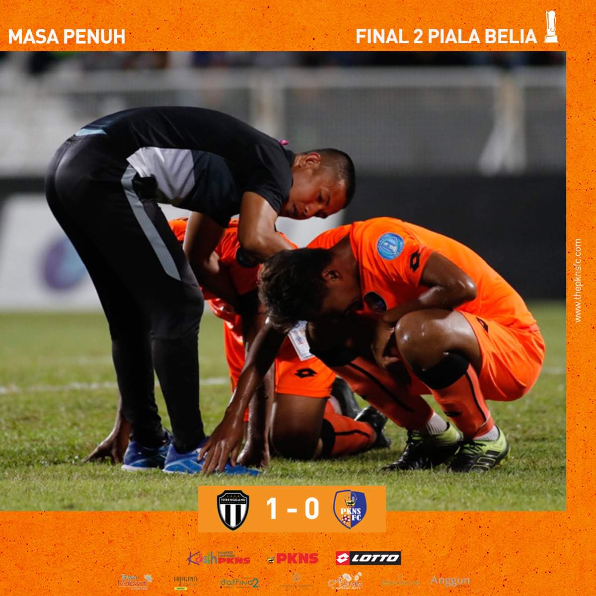 Bukan rezeki PKNS FC.

Peluang untuk menyamakan kedudukan dinafikan oleh tiang gol pada saat terakhir dan terpaksa akur dengan kekalahan tipis 1-0 kepada tuan rumah, Terengganu FC IV dalam aksi perlawanan akhir Piala Belia 2019.

#TheRedAnts #FearNothing