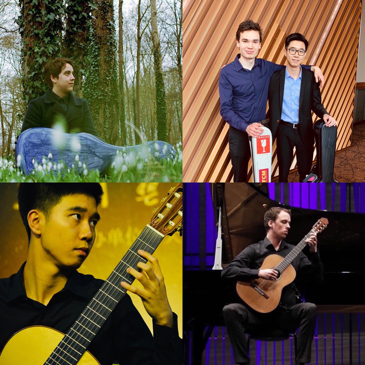 The Guitar Department Recital program is announced!!! Featuring Zhanxiang Shi, Sebastian Robles (GFA Youth competition winner’19), Óskar Magnússon and Xavier Jara (GFA winner’16)! You’ve got the chance to listen to all these fabulous players for FREE!
sfcm.edu/performance-ca…