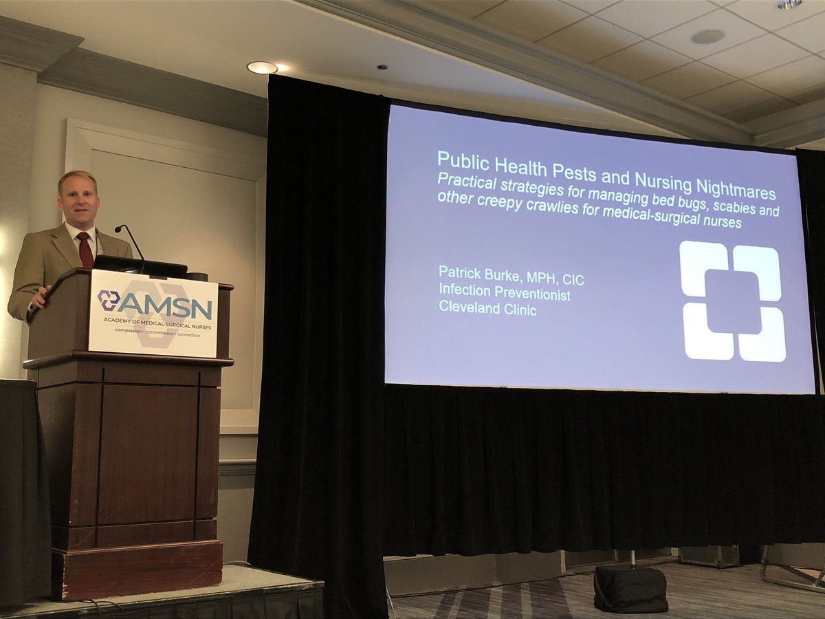 Dianna_Copley's tweet photo. Dedication! Patrick Burke, Infection Preventionist @ClevelandClinic, had his flight cancelled. So he drove to Chicago to present @MedSurgNurses #AMSN19 https://t.co/EcCPABwfct