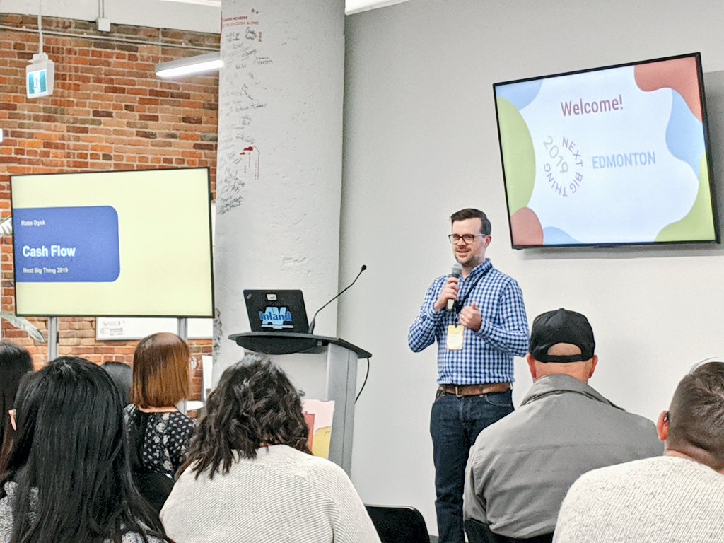 Learning all things cash flow from #WorkNicer member <a href="/Russ_CFP/">Russ Dyck</a>. 💰 Did you know the number one cause of new business failure is cash flow? #yegbiz #yycbiz #nextbigthing
