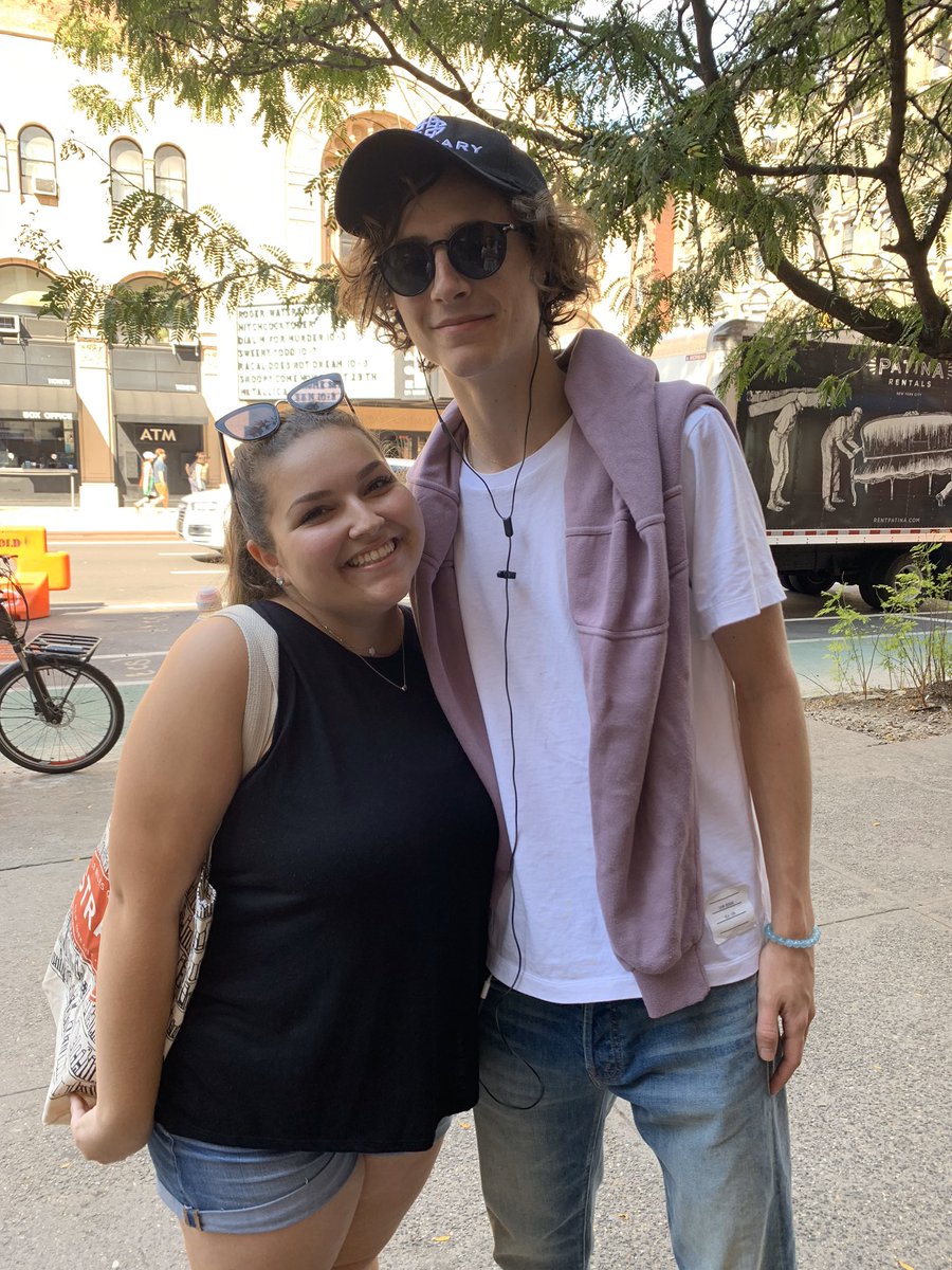 BookishlyJules's tweet photo. What happens when you’re friends with @chalamundo? You casually run into @RealChalamet what a cool guy! https://t.co/bcpS8mt3O6