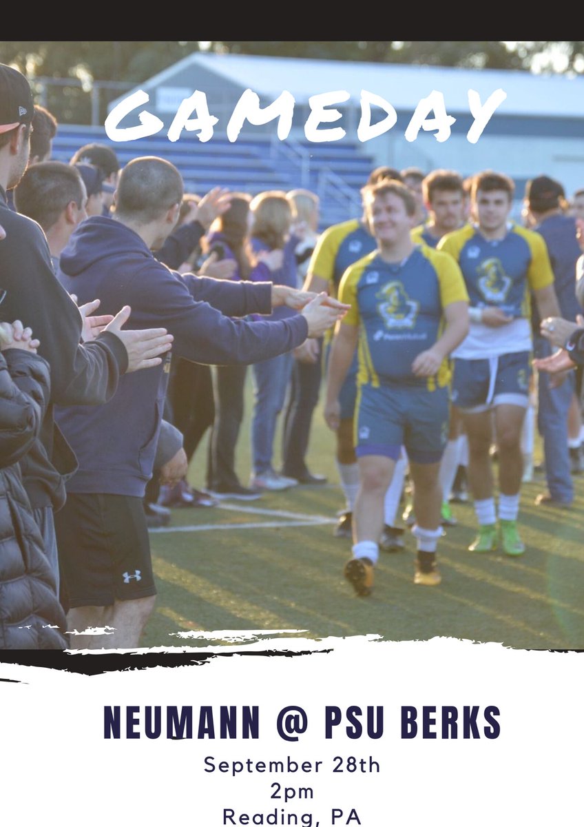 NeumannMRFC's tweet image. 🚨🚨GAMEDAY🚨🚨
Neumann @ Penn State Berks
⏰2:00pm
📍Reading, PA