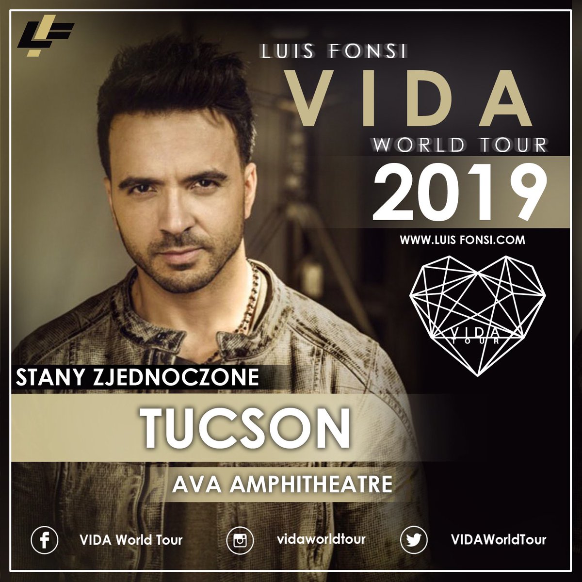 FCFonsiPolonia's tweet photo. TUSCON ➡ dzisiejszy przystanek na trasie #VidaWorldTour 🔥🔥
#luisfonsi #vidaworldtour #usa #westcoast #tuscon #avaamphitheater #arizona #ontour #concert #liveshow #2019 https://t.co/dvWSiGkMH7