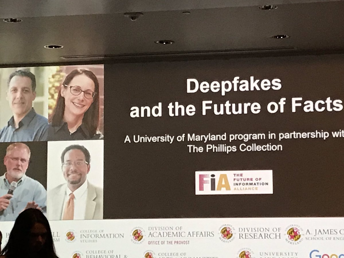 jackspeer1's tweet photo. #FIAumd This should be very interesting. #deepfakes has big implications for our members @sagaftra ! https://t.co/f6mf2hQbTr