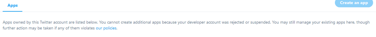 bads_tm's tweet photo. Huh. No more new @Twitter integrations then... https://t.co/LnMHeVUxA5