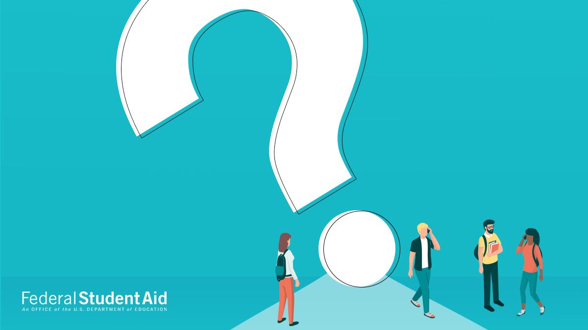 FAFSA's tweet photo. Have questions about federal student aid? Check out our resources: https://t.co/CrRqdv61Td https://t.co/yJb7Zam1lY