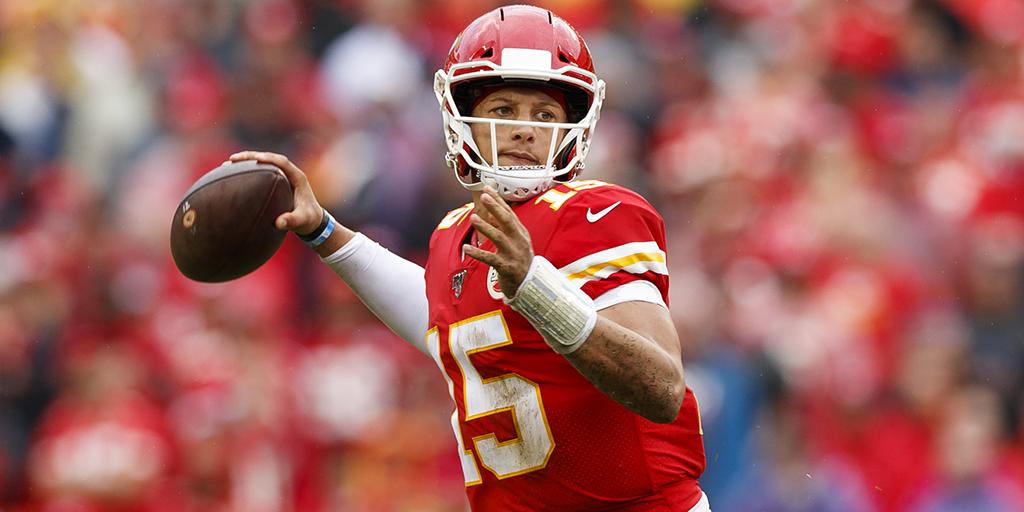 NFL's tweet photo. "@PatrickMahomes is about to (become)... the NFL's first 6,000-yard passer."

You read that right.
SIX. THOUSAND. YARDS. https://t.co/lSxxDfvX8E (via @adamrank) #ChiefsKingdom https://t.co/oDGbUaJwCc