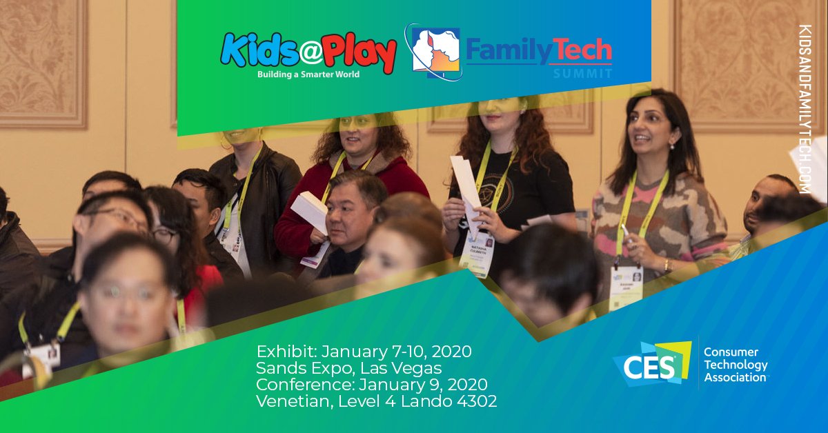 Have a question for the latest #FamilyTech #innovators? Register for #CES2020 on Oct. 15 and join the discussion on modern family’s adoption of technology, in school, at home, at work and at play. 

kidsandfamilytech.com