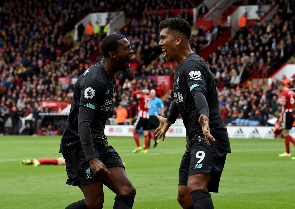 GWijnaldum's tweet image. BIG WIN!✊🏾 It was not the best game we had. But another win, that’s the most important thing. 💪🏾🔴 #YNWA #SHULIV